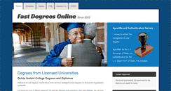 Desktop Screenshot of fast-degrees-online.com